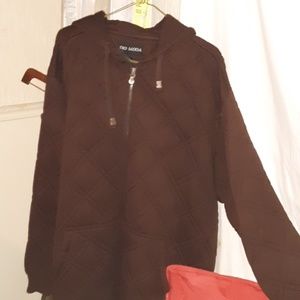 Dio Moda Mens brown hooded quilted jacket